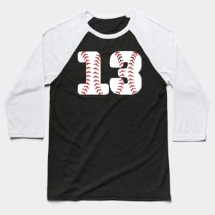 Baseball Number 13 Baseball Birthday Gift 13 Baseball Themed 13th Baseball T-Shirt